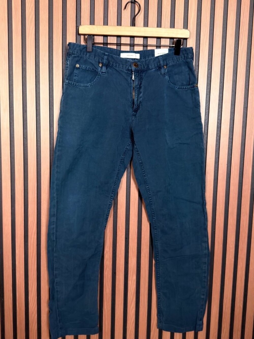 Billy Reid Pants 32 x 28 Mens Blue Teal Ashland 5 Pocket Casual